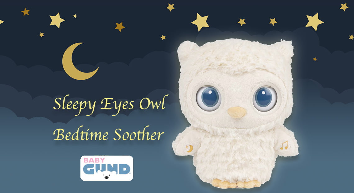 GUND Sleepy Eyes Owl Bedtime Soother