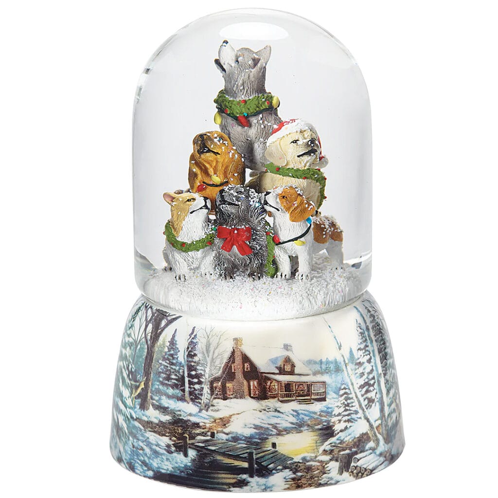 【Roman】ハウリングパピー ミュージカルスノードーム