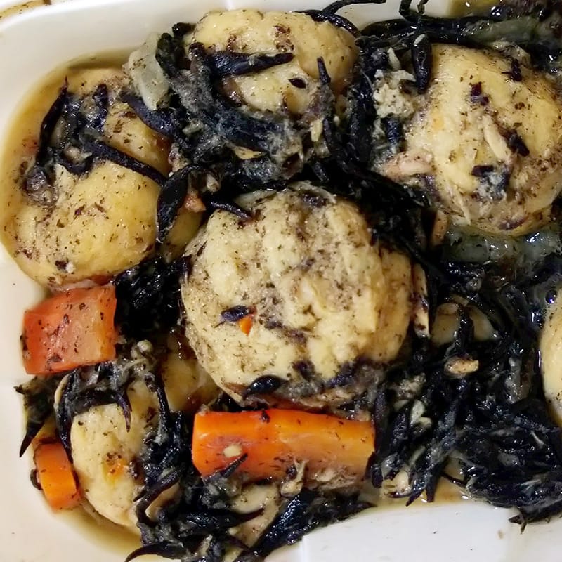 がんもとひじきの煮物